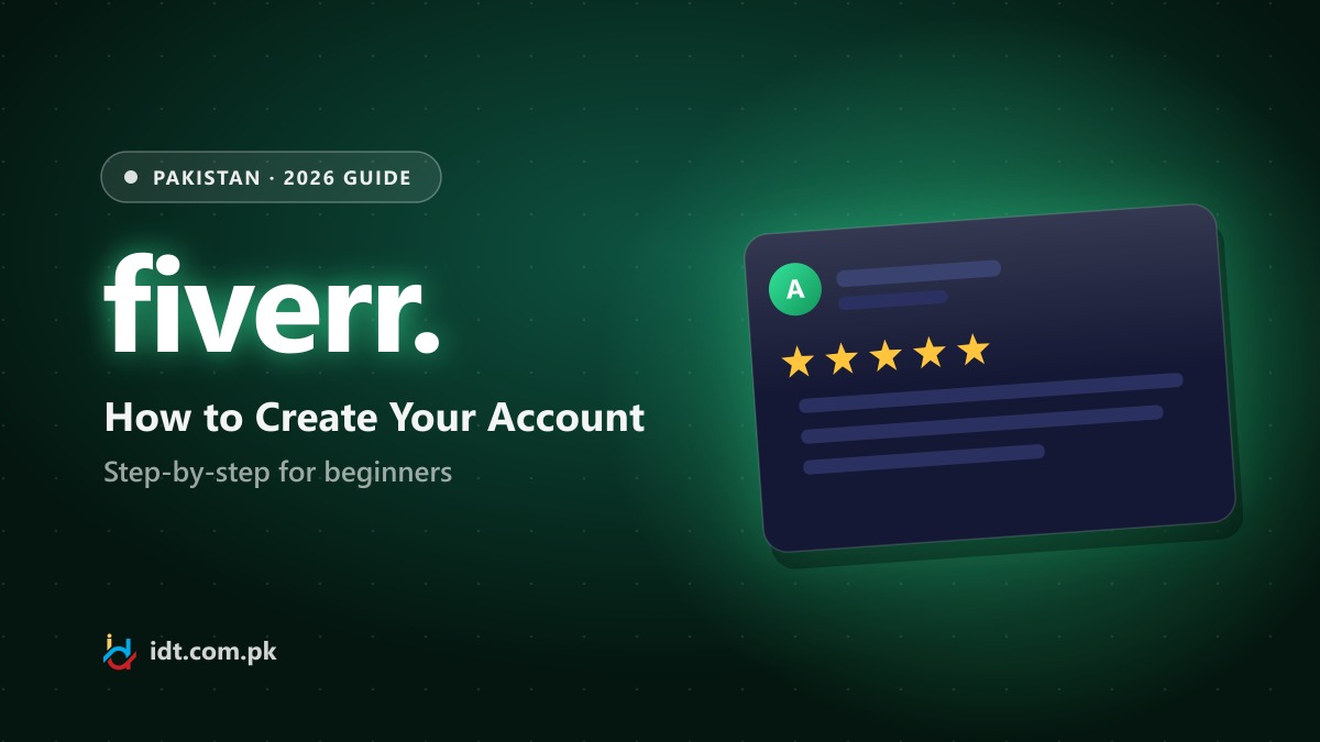 How to Create a Fiverr Account in Pakistan